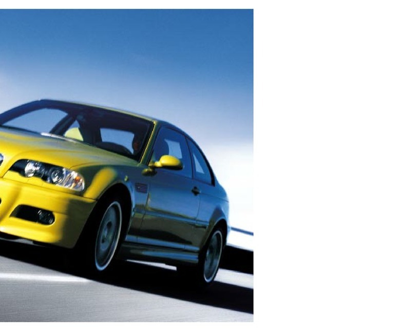 BMW M3 2002 User manual