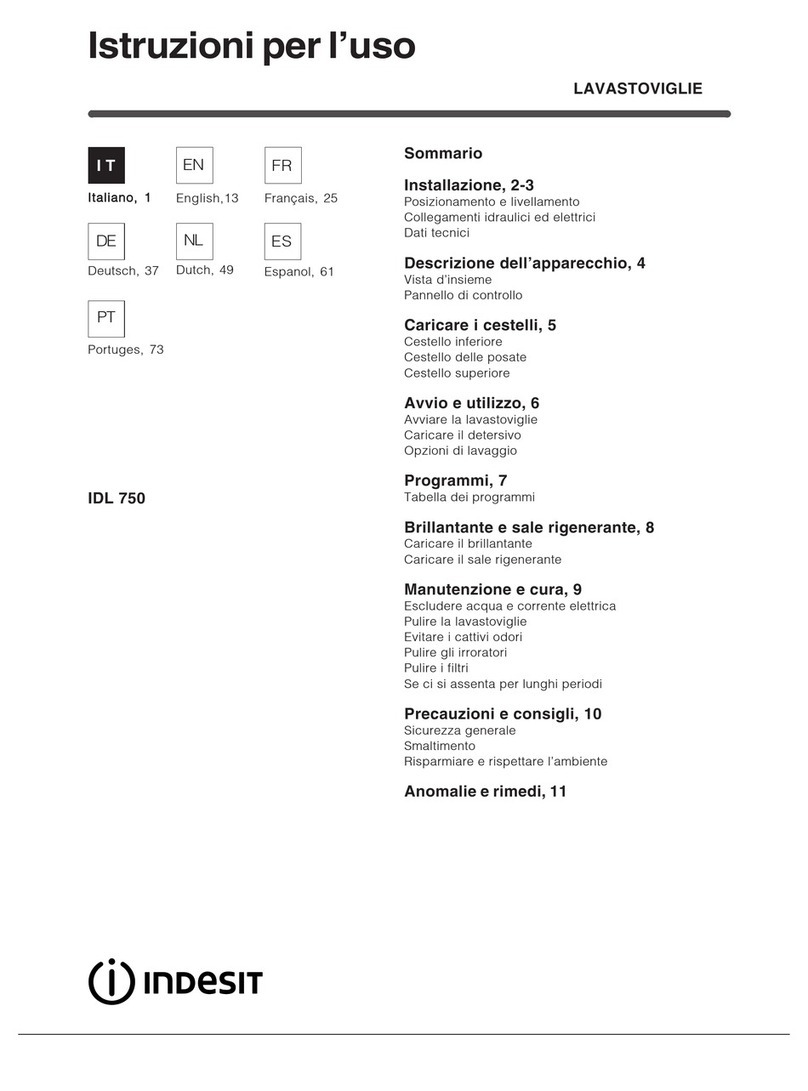 Indesit IDL 750 User manual