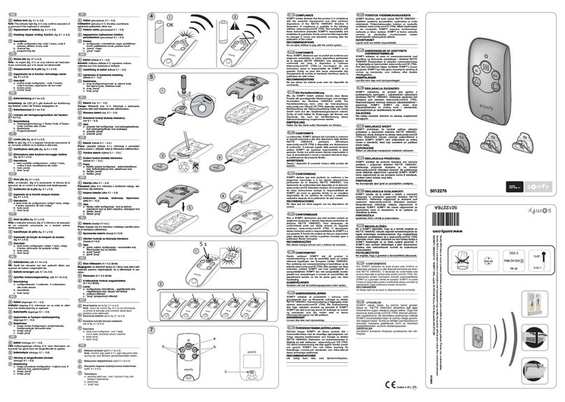 SOMFY RTS KEYTIS 4 manual