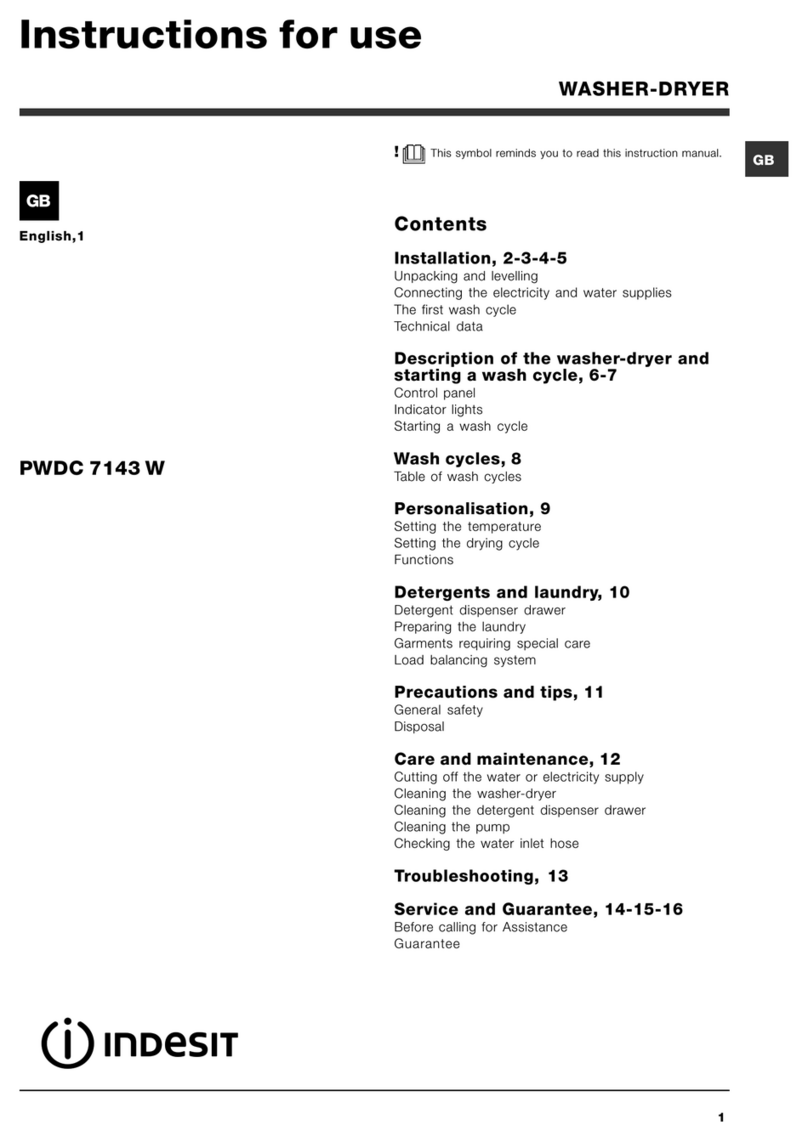 Indesit PWDC 7143 W User manual