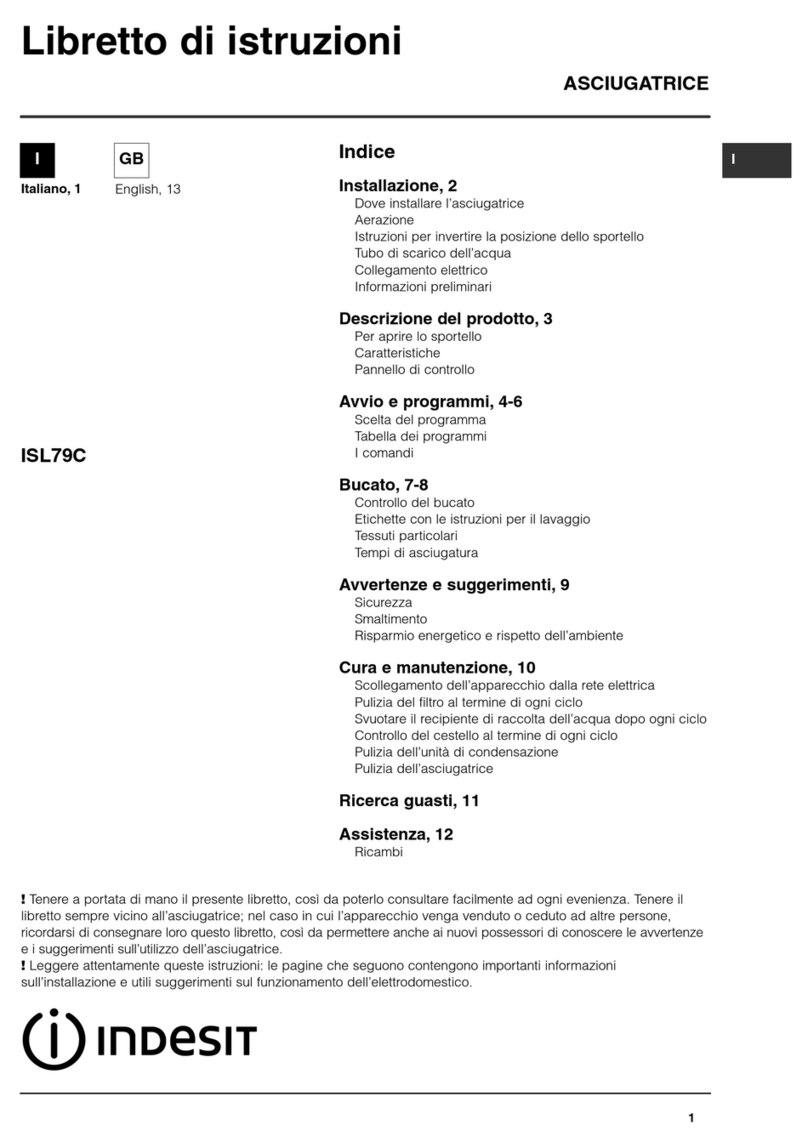 Indesit ISL79C User manual Indesit ISL79C User manual