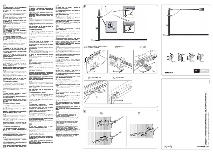SOMFY Dexxo Pro User manual