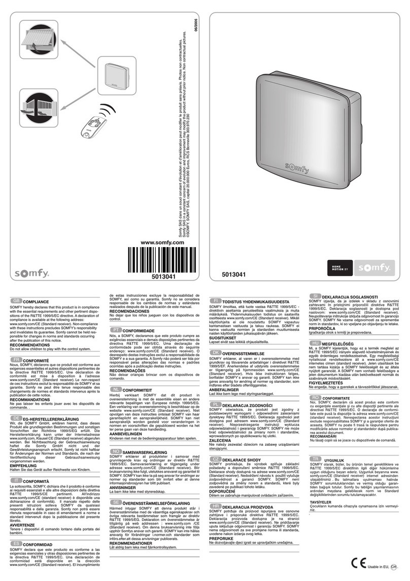 SOMFY 5013041 User manual