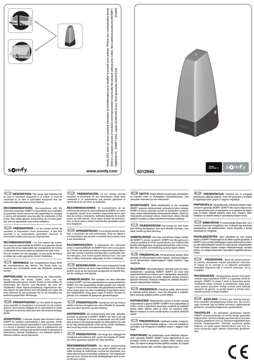SOMFY 5012940 User manual