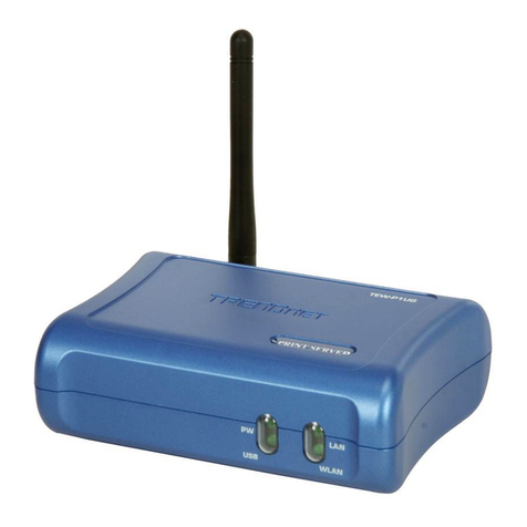 TRENDnet TEW-P1UG - Wireless Print Server User manual TRENDnet TEW-P1UG - Wireless Print Server User manual