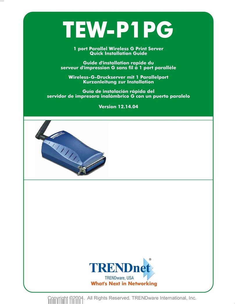 TRENDnet TEW-P1PG SHEETS User manual