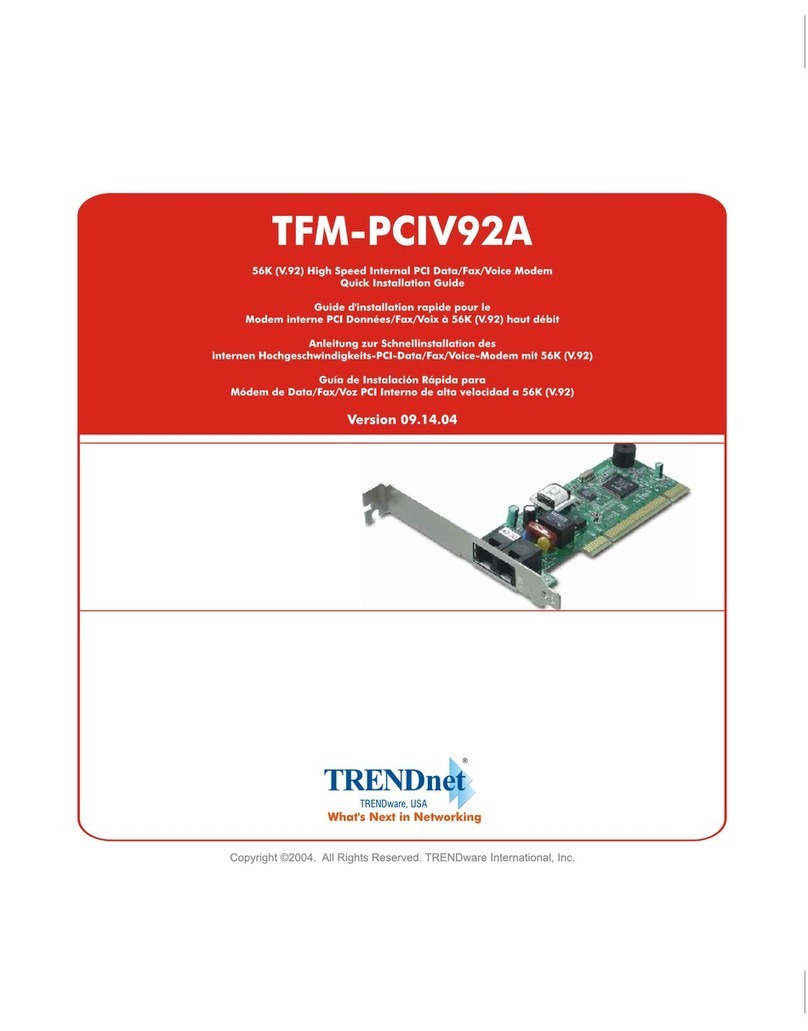 TRENDnet TFM-PCIV92A - DATA SHEETS Quick installation guide