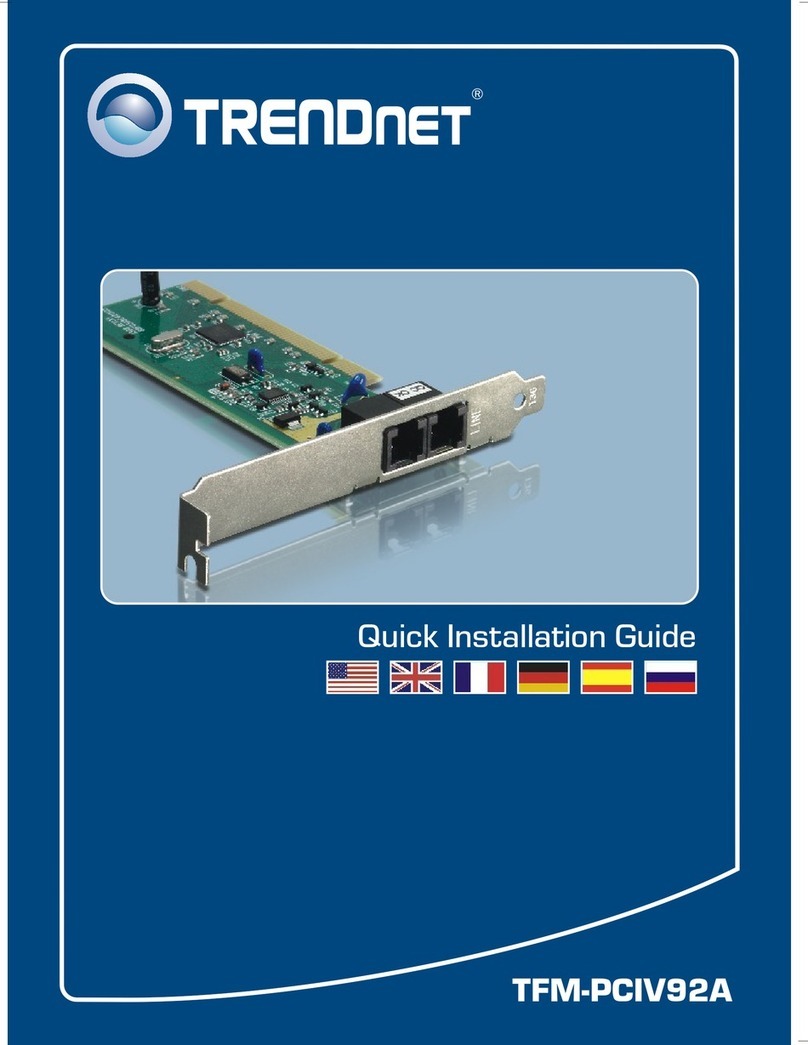 TRENDnet TFM-PCIV92A - DATA SHEETS User manual