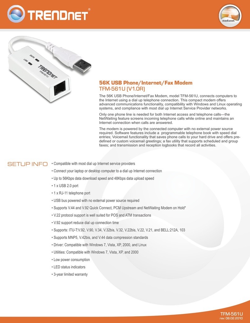 TRENDnet TFM-561U datasheet