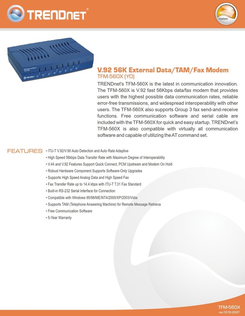 TRENDnet TFM-560X - DATA SHEETS Specifications