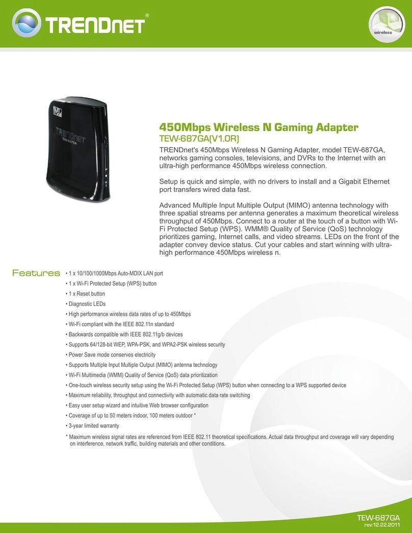 TRENDnet TEW-687GA User manual
