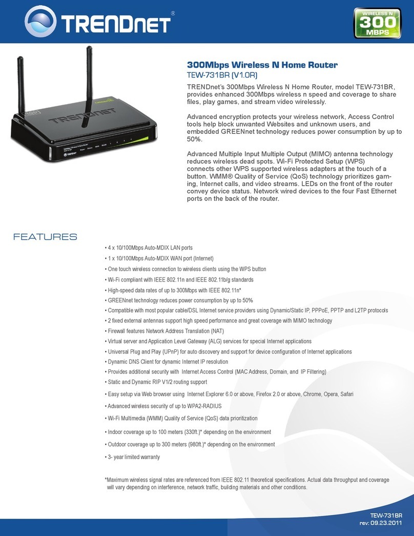 TRENDnet TEW-731BR User manual