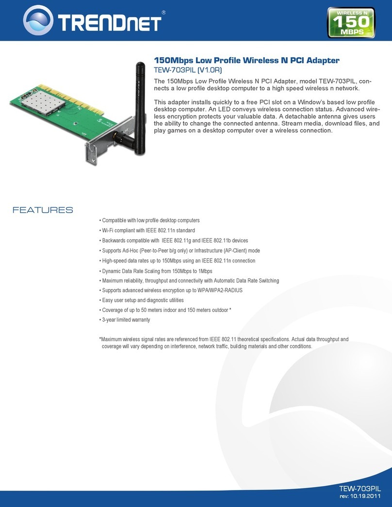 TRENDnet TEW-703PIL datasheet
