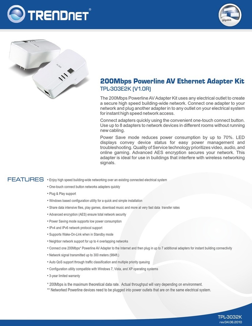 TRENDnet TPL-303E2K Specifications