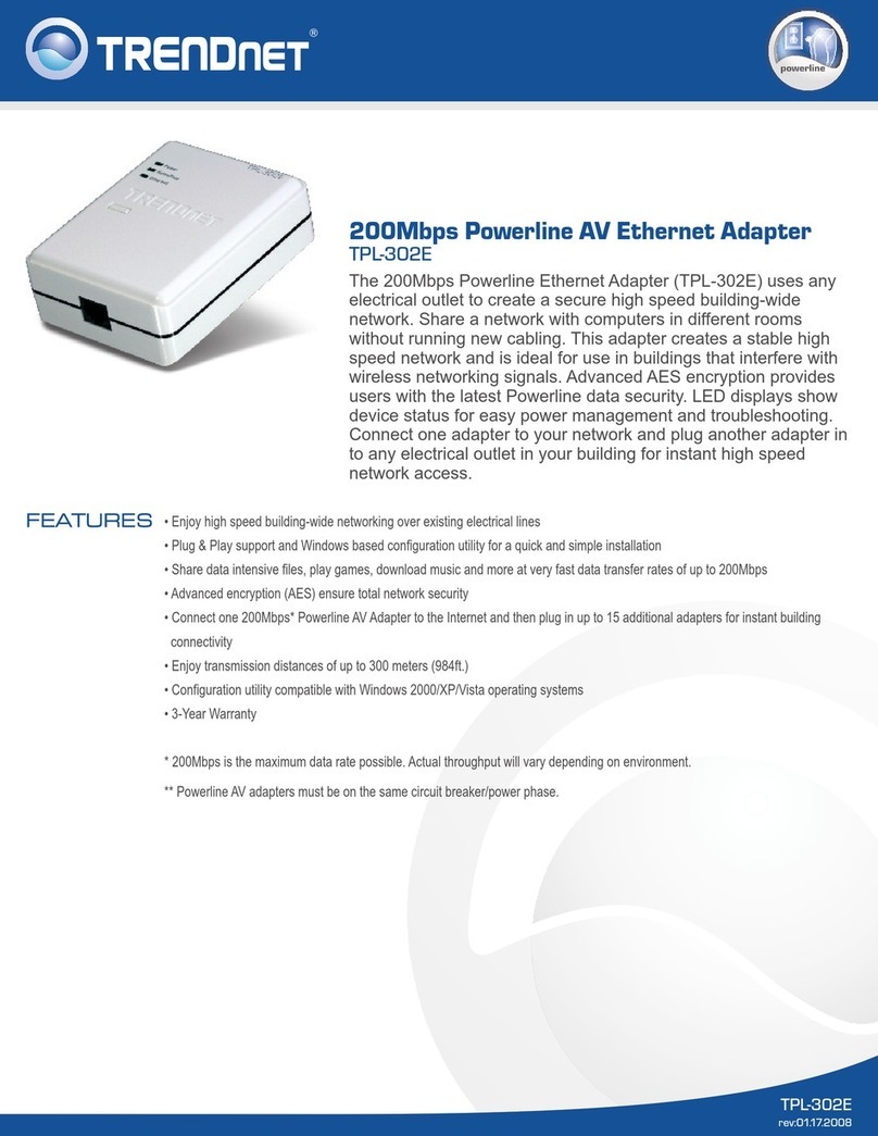 TRENDnet TPL-302E User manual