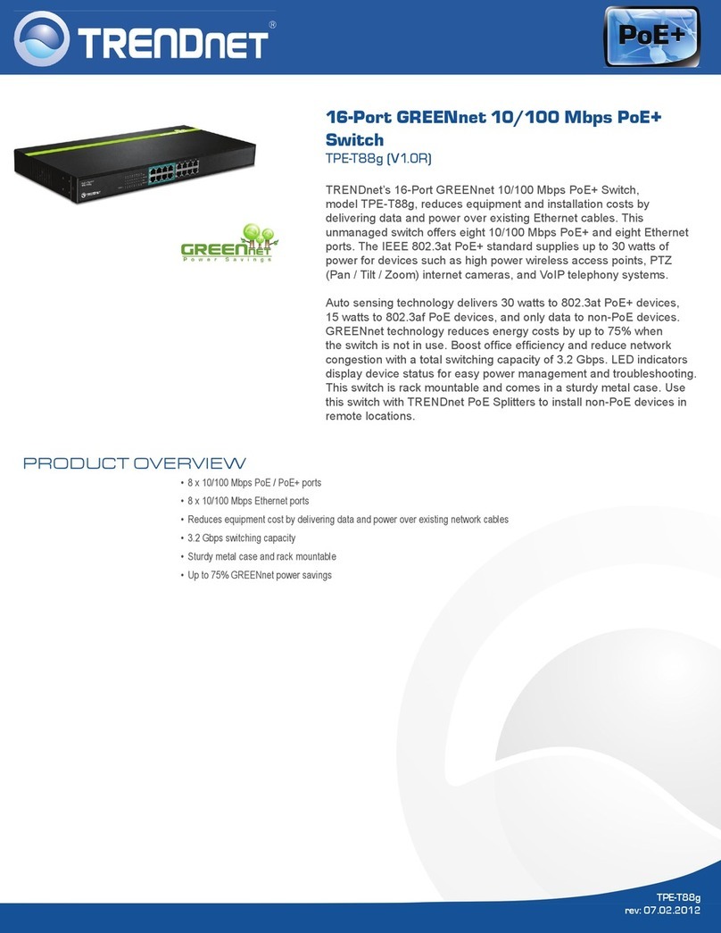 TRENDnet TPE-T88G Specifications