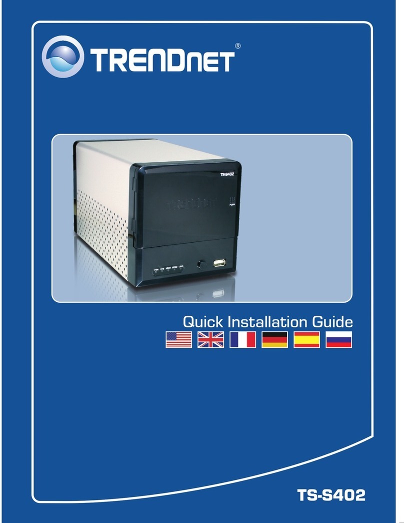 TRENDnet TS-S402 - Diskless SATA I/II Network Attached Storage... User manual