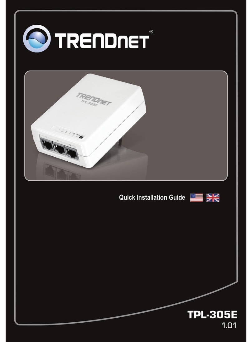 TRENDnet TPL-305E Quick installation guide TRENDnet TPL-305E Quick installation guide