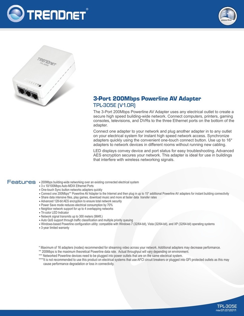 TRENDnet TPL-305E User manual