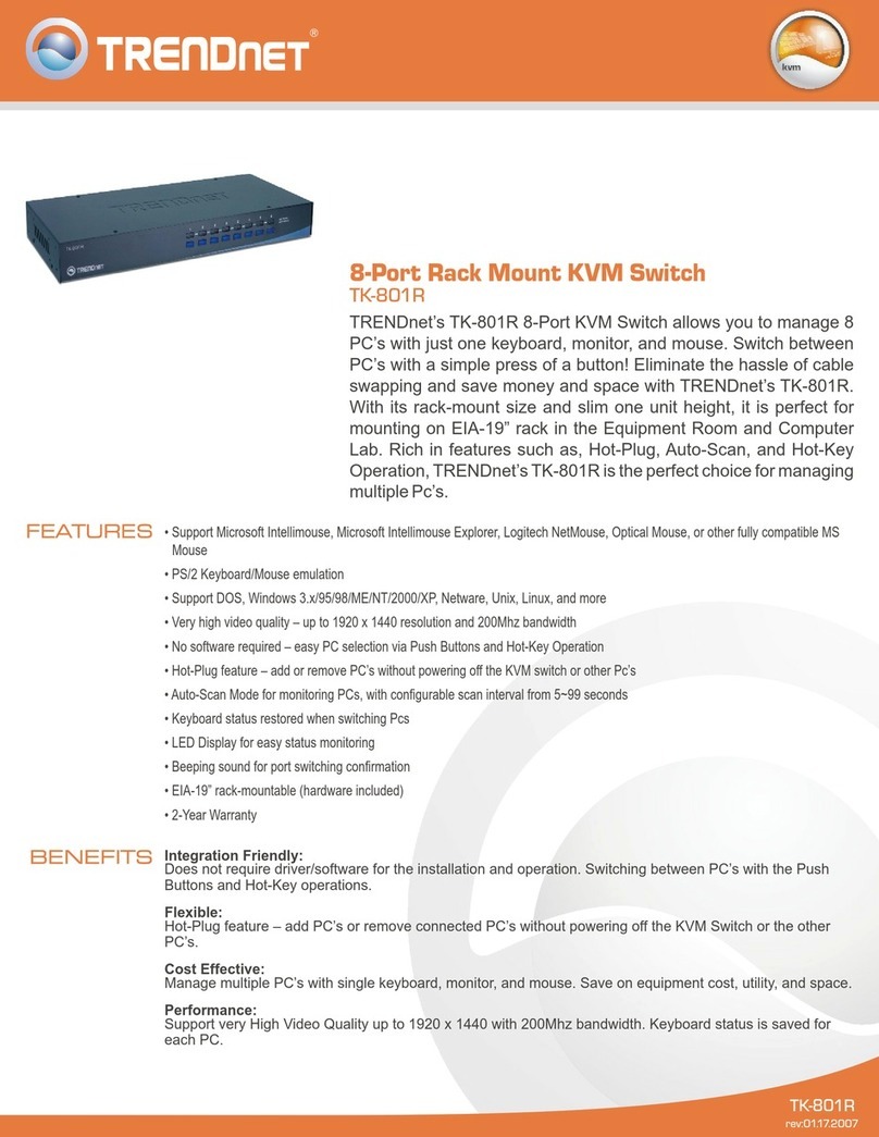 TRENDnet TK-801R datasheet