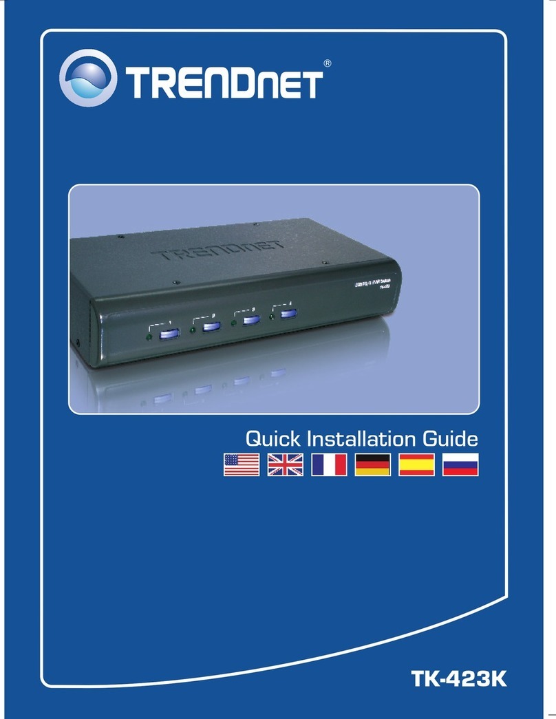 TRENDnet TK-423K - USB/PS/2 KVM Switch User manual