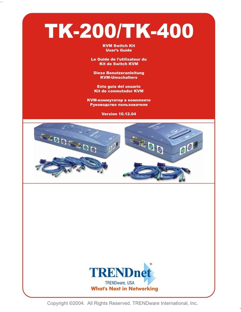 TRENDnet TK-400K - DATA SHEETS user guide