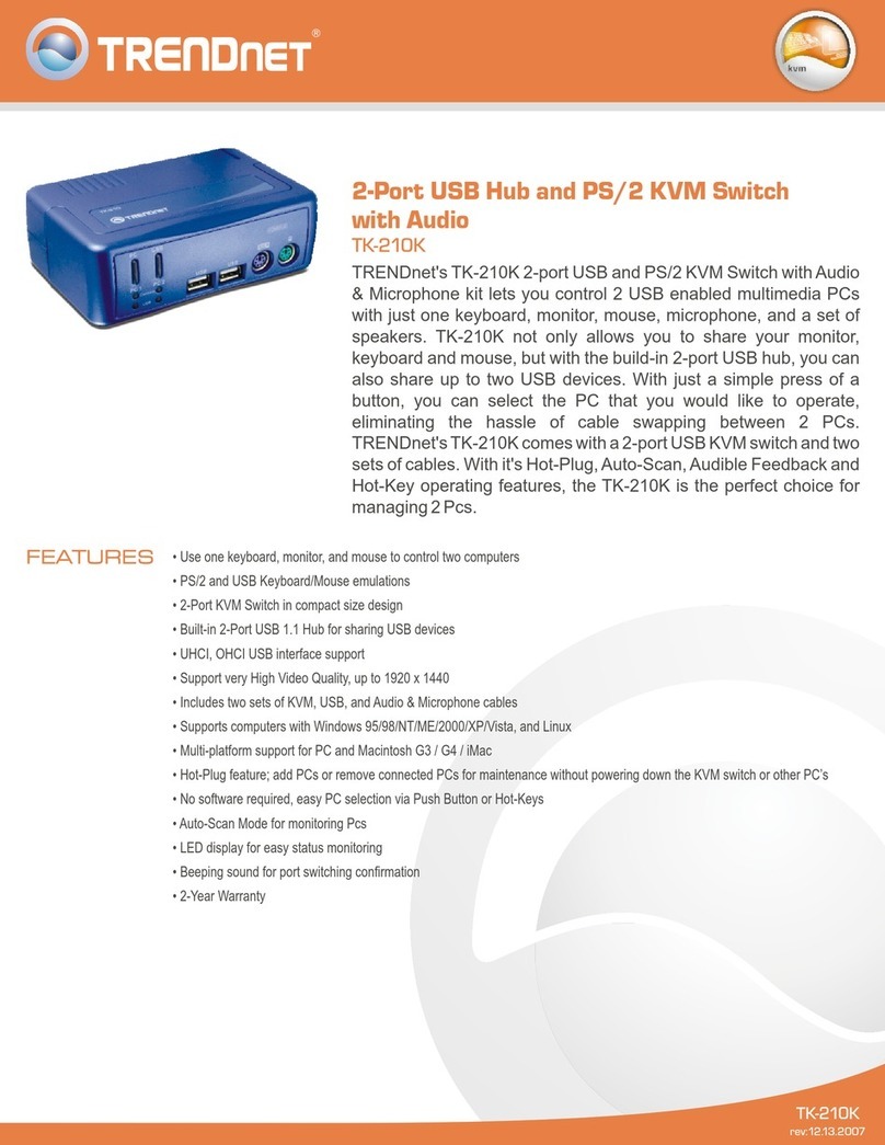 TRENDnet TK-210K Specifications