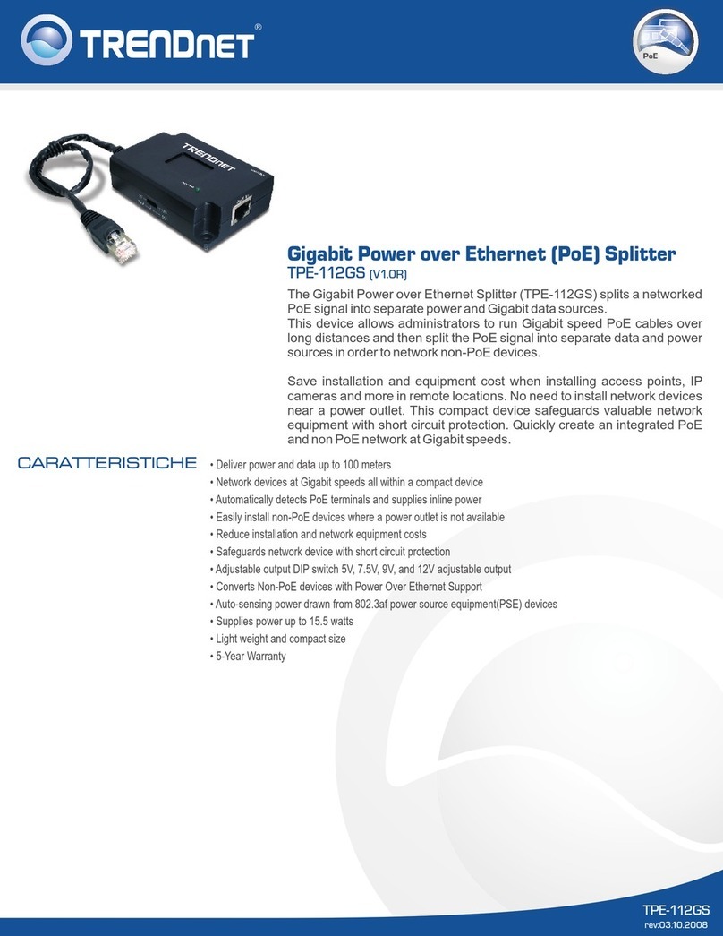 TRENDnet TPE-112GS User manual