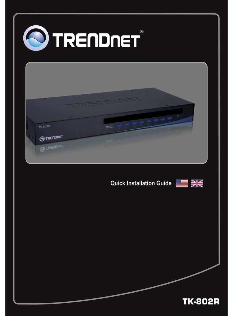 TRENDnet TK-802R Quick installation guide