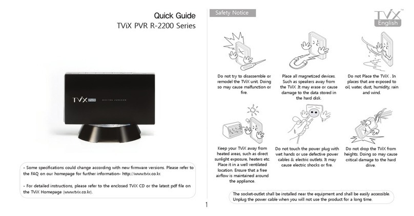 Dvico TViX PVR R-2210 User manual