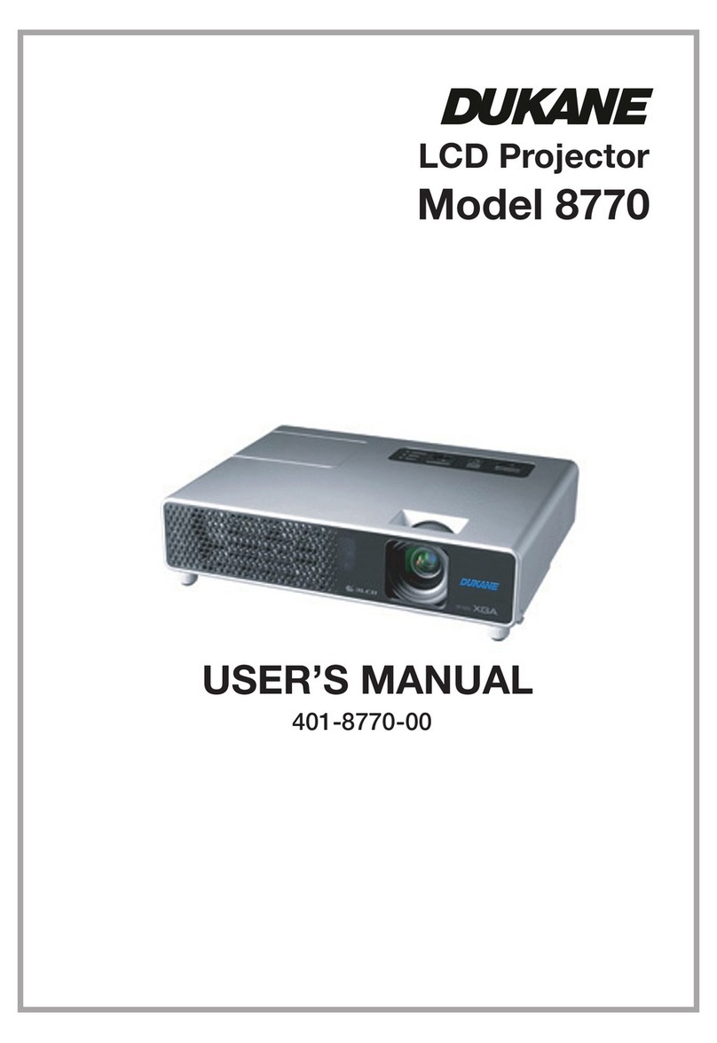 Dukane ImagePro 8770 User manual Dukane ImagePro 8770 User manual