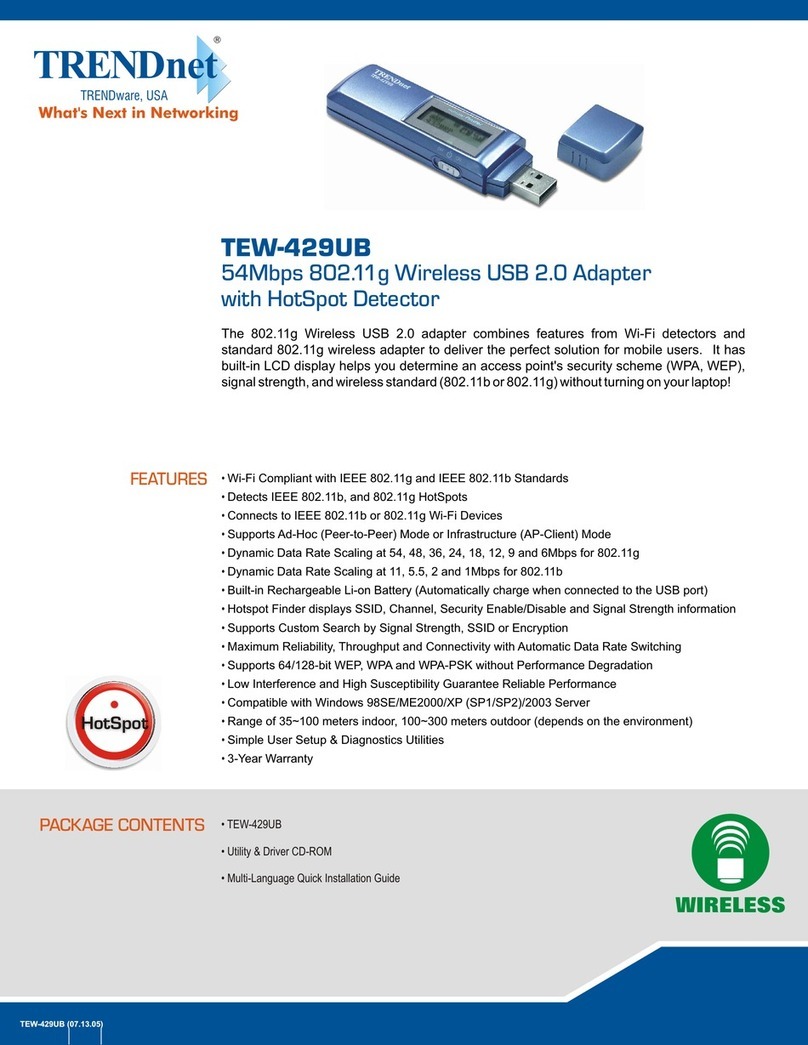 TRENDnet TEW-429UB User manual