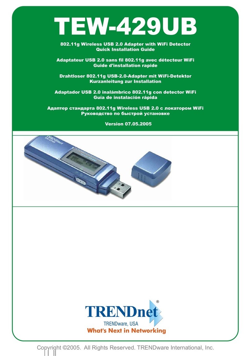 TRENDnet TEW-429UB Quick installation guide