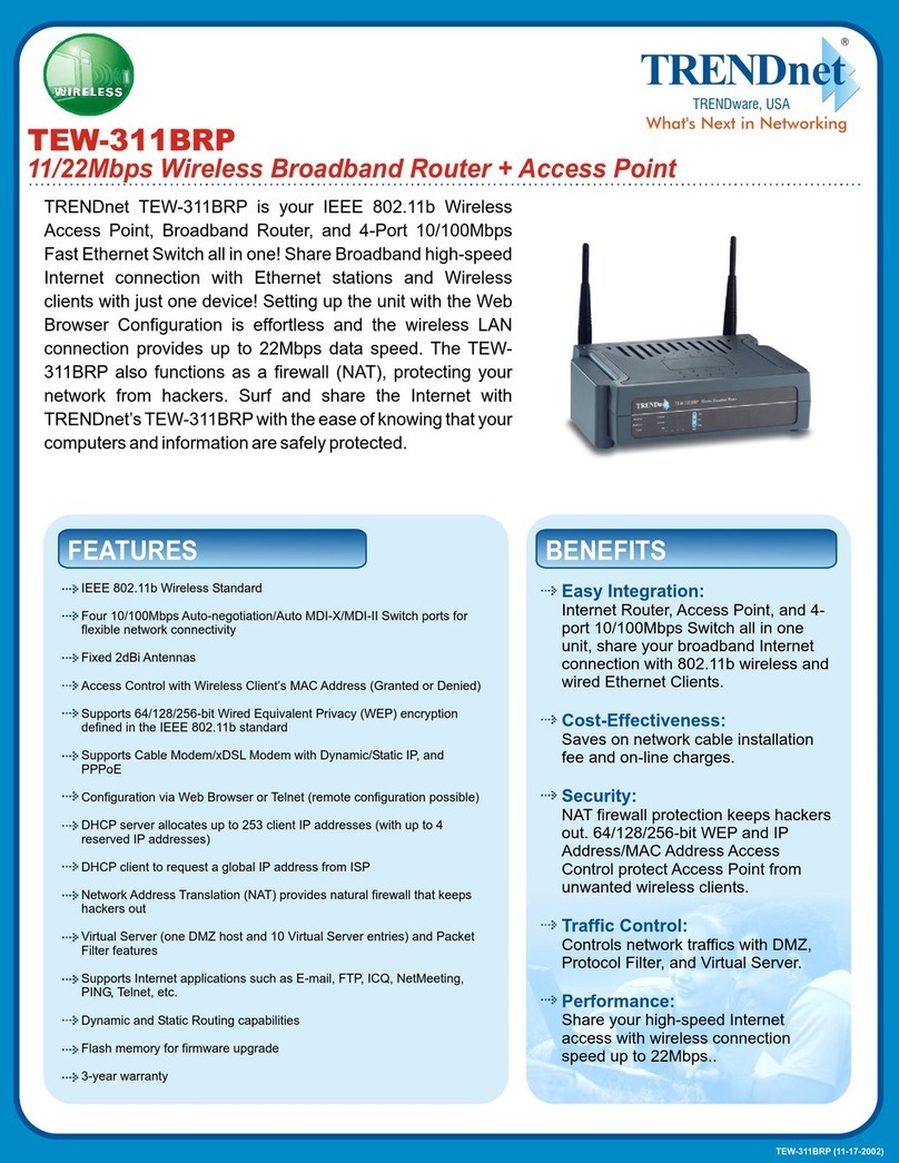 TRENDnet TEW-311BRP User manual