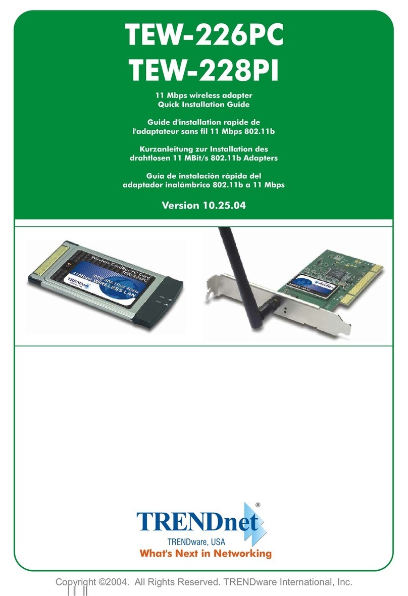 TRENDnet TEW-226PC User manual