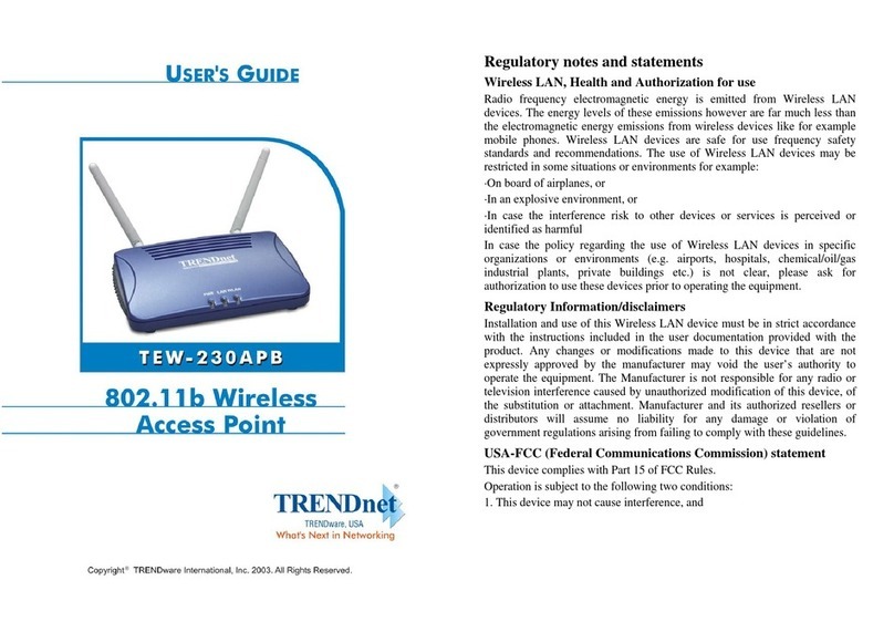 TRENDnet TEW-230APB User manual