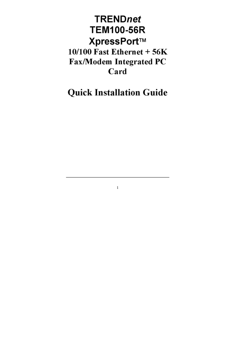 TRENDnet TEM100-56R User manual
