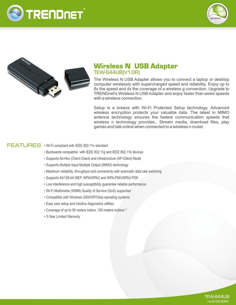 TRENDnet TEW-644UB Specifications