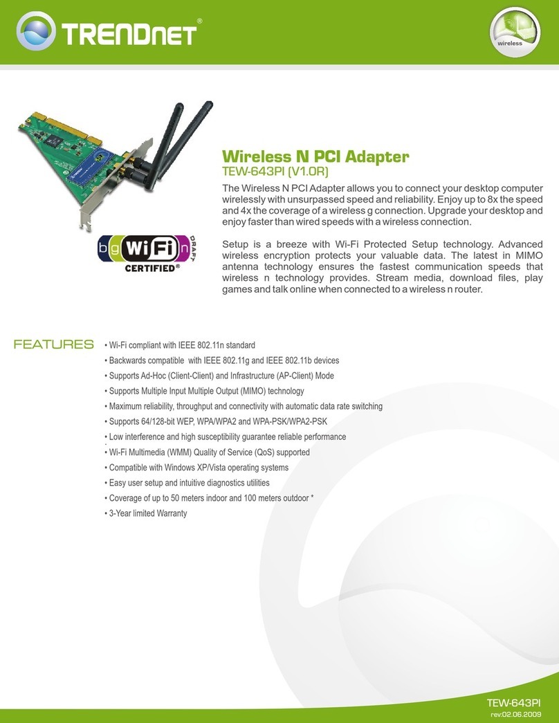 TRENDnet TEW-643PI User manual