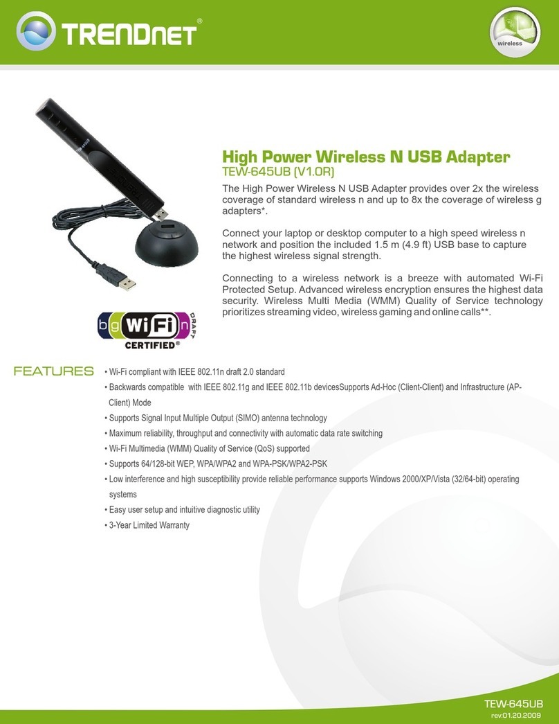 TRENDnet TEW-645UB Specifications