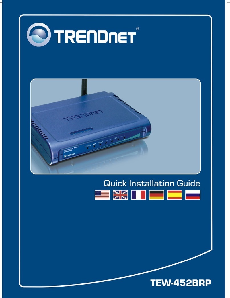 TRENDnet TEW-452BRP - 108Mbps Wireless Super G Broadband... User manual TRENDnet TEW-452BRP - 108Mbps Wireless Super G Broadband... User manual