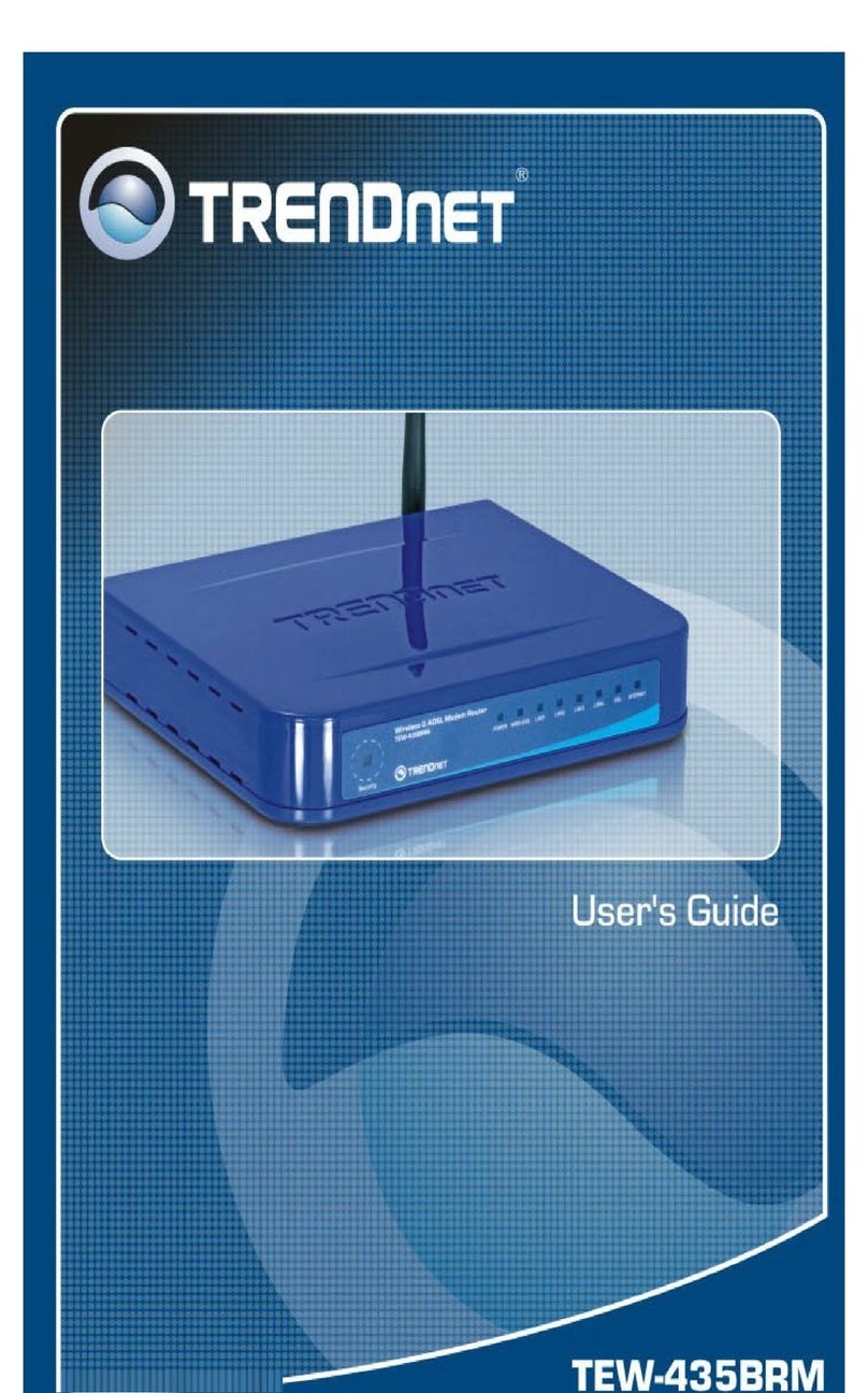 TRENDnet TEW-435BRM - 54MBPS 802.11G Adsl Firewall M user guide