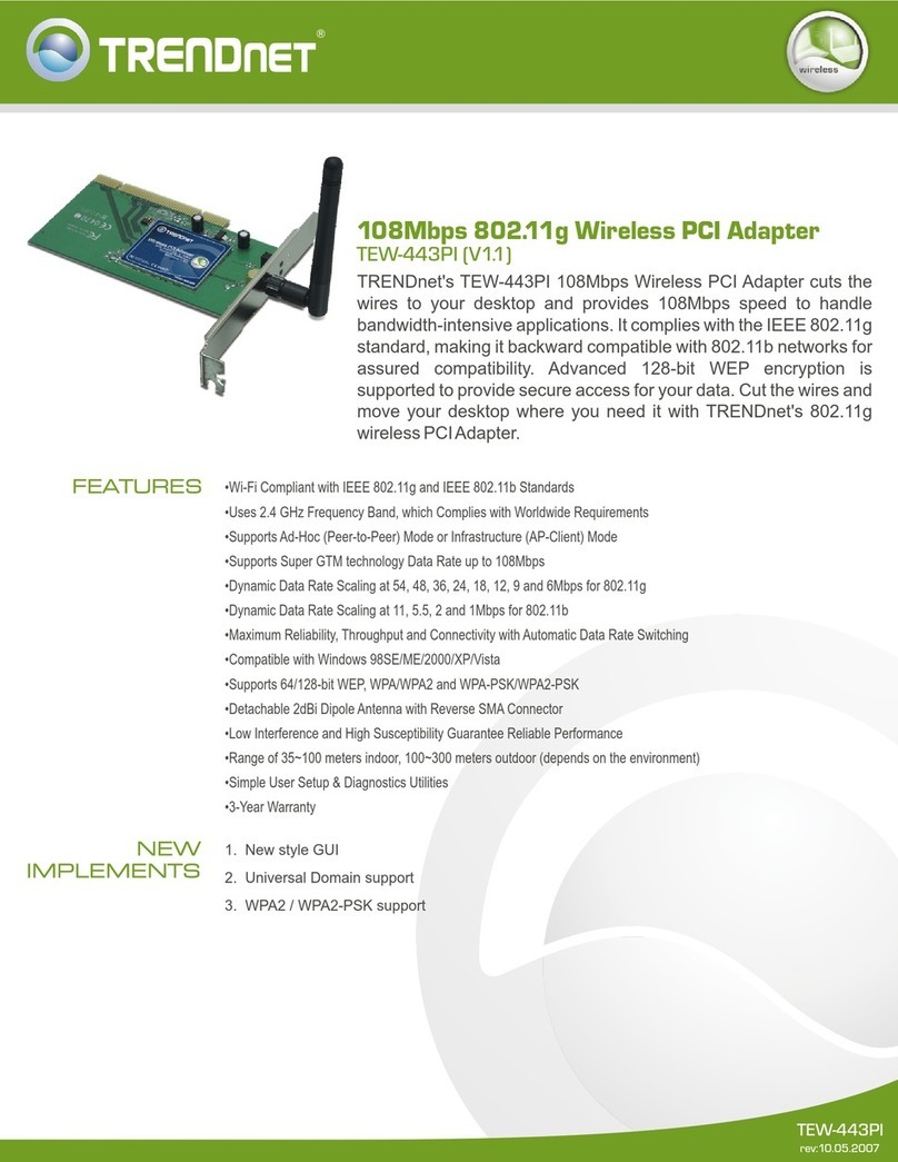 TRENDnet TEW-443PI User manual