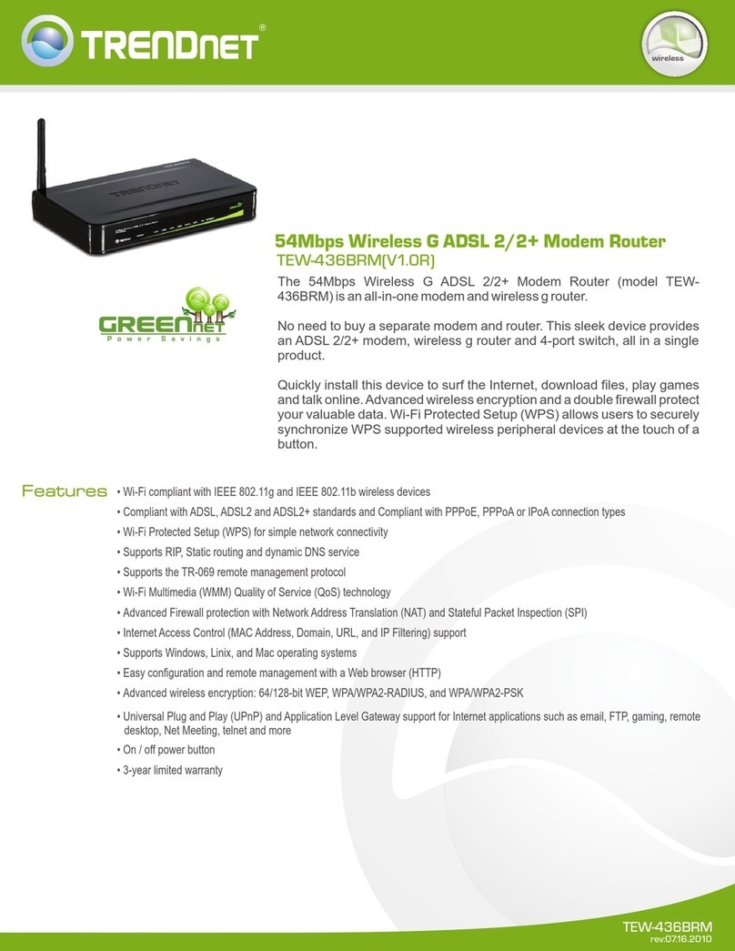 TRENDnet TEW-436BRM User manual