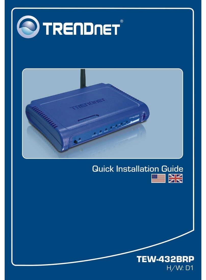 TRENDnet TEW-432BRP - Wireless Router User manual TRENDnet TEW-432BRP - Wireless Router User manual