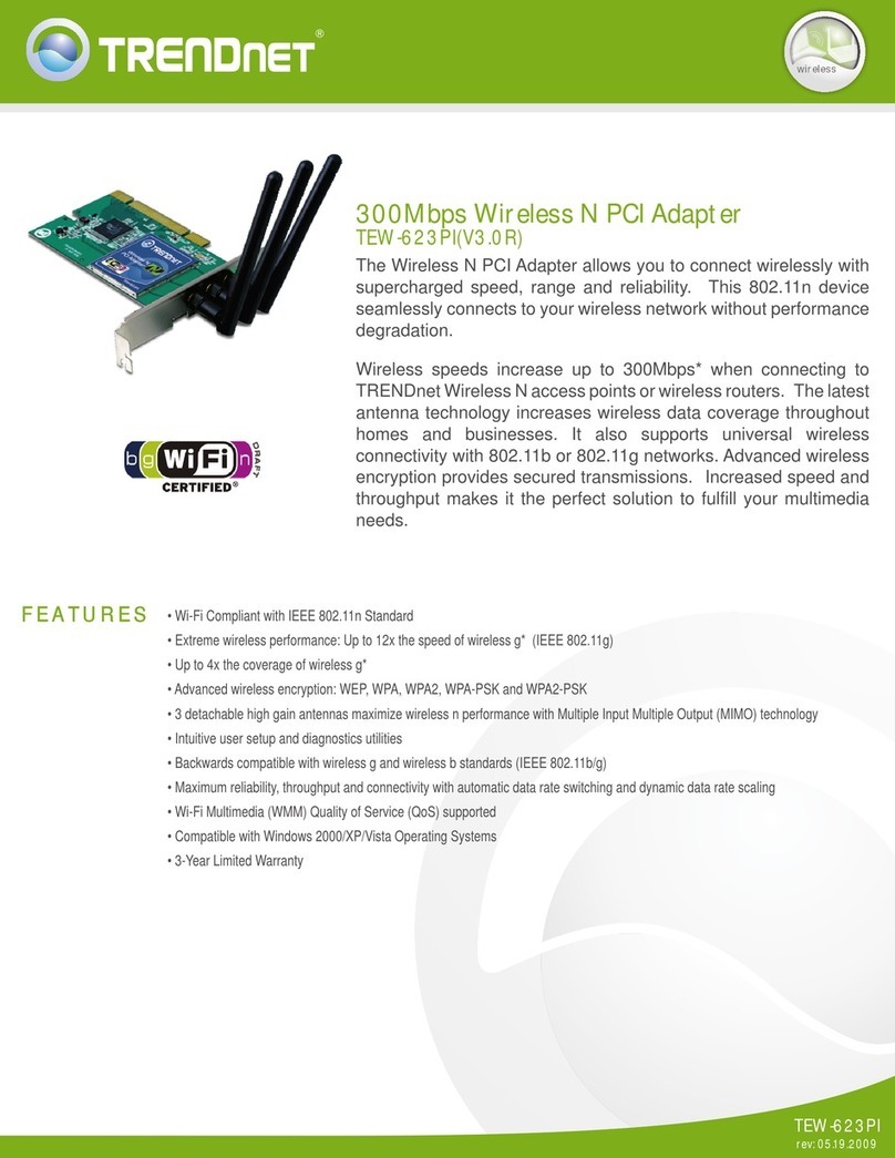 TRENDnet TEW-623PI Specifications