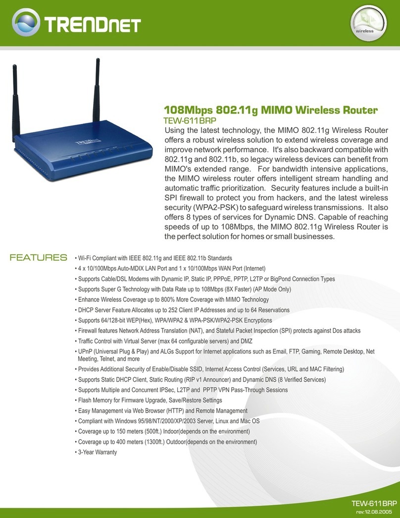 TRENDnet TEW-611BRP User manual