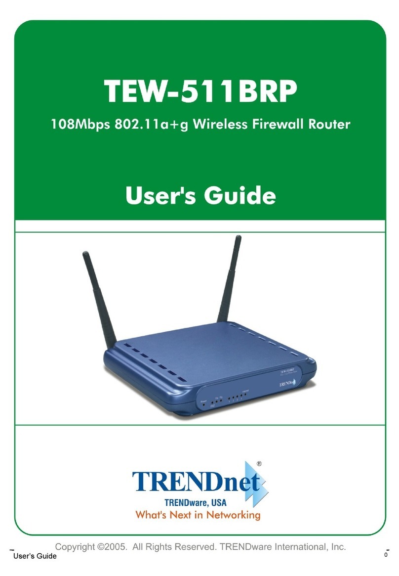 TRENDnet TEW-511BRP User manual TRENDnet TEW-511BRP User manual