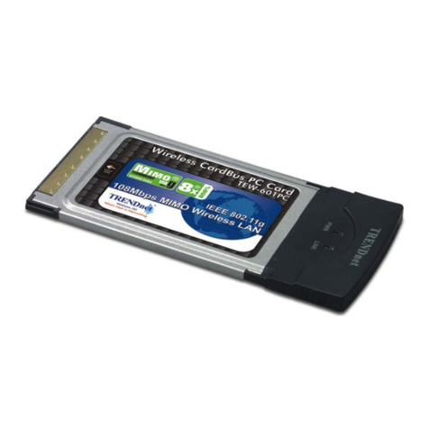 TRENDnet TEW-601PC - SUPER G MIMO WRLS PC CARD user guide TRENDnet TEW-601PC - SUPER G MIMO WRLS PC CARD user guide