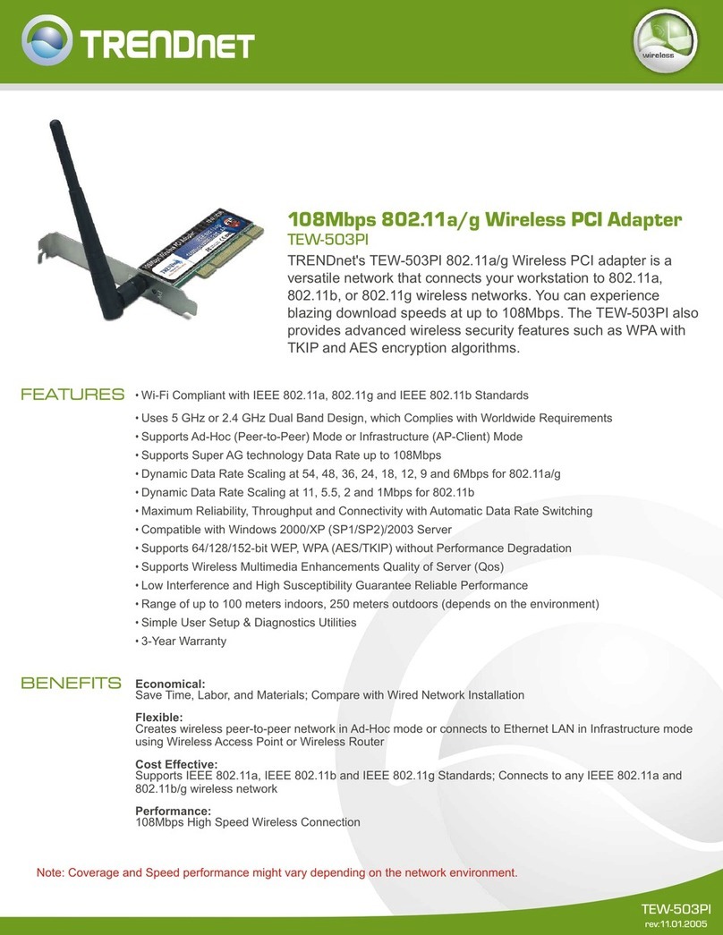 TRENDnet TEW-503PI User manual